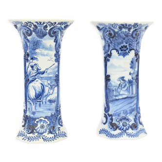 Pair of earthenware vases
