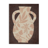 Painting on paper 30x40cm vase painting H822 signed Eawy