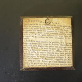 Miniature on natural material