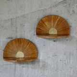 Decorative Bamboo Sunbursts Shelves