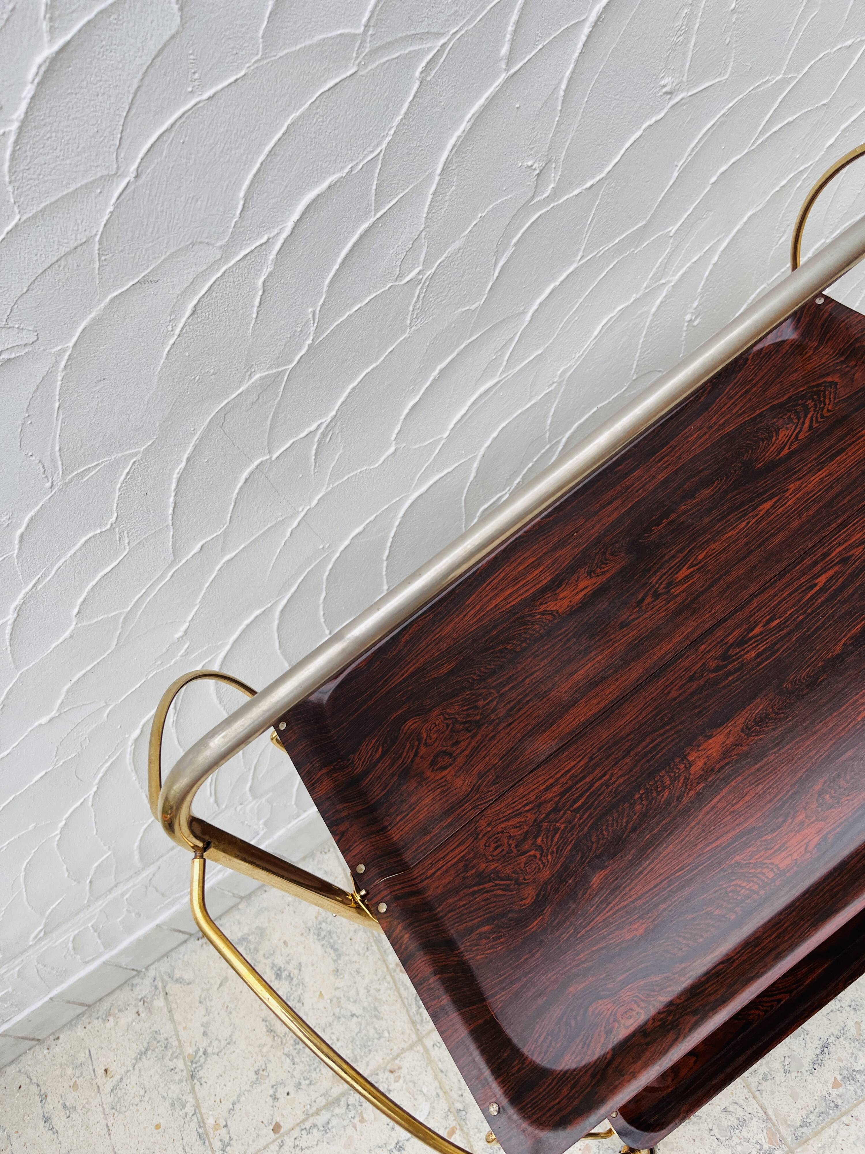 Gerinol golden serving trolley