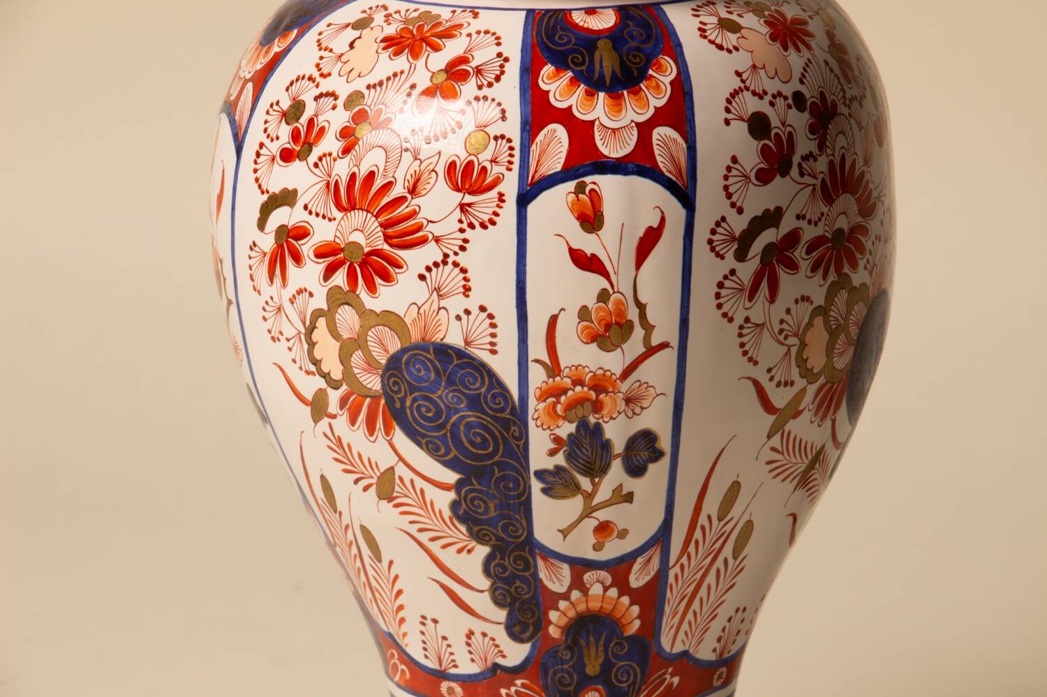 Pied de lampe céramique peinte à la main