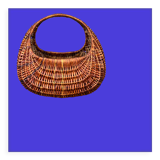 Old wicker basket "gondola" with handle