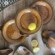 Set of 6 vintage Sarreguemines plates in the shape of fish