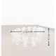 Bougeoir design vintage en plastique transparent