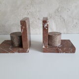 Pair of antique marble bookends