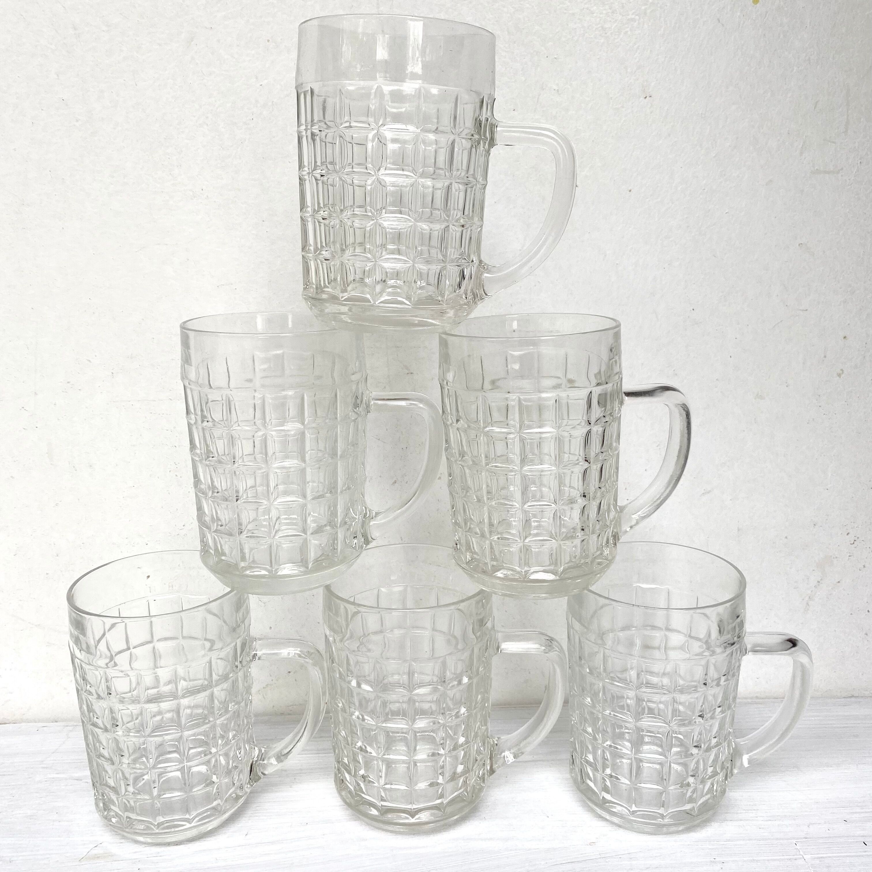Vintage glass mugs