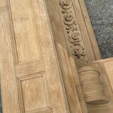 Carved solid oak fireplace mantel