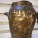 Pair of Art Nouveau baluster vases in copper earthenware by Gustave de Bruyn