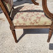 Armchair Louis XVI walnut of the XIXth century