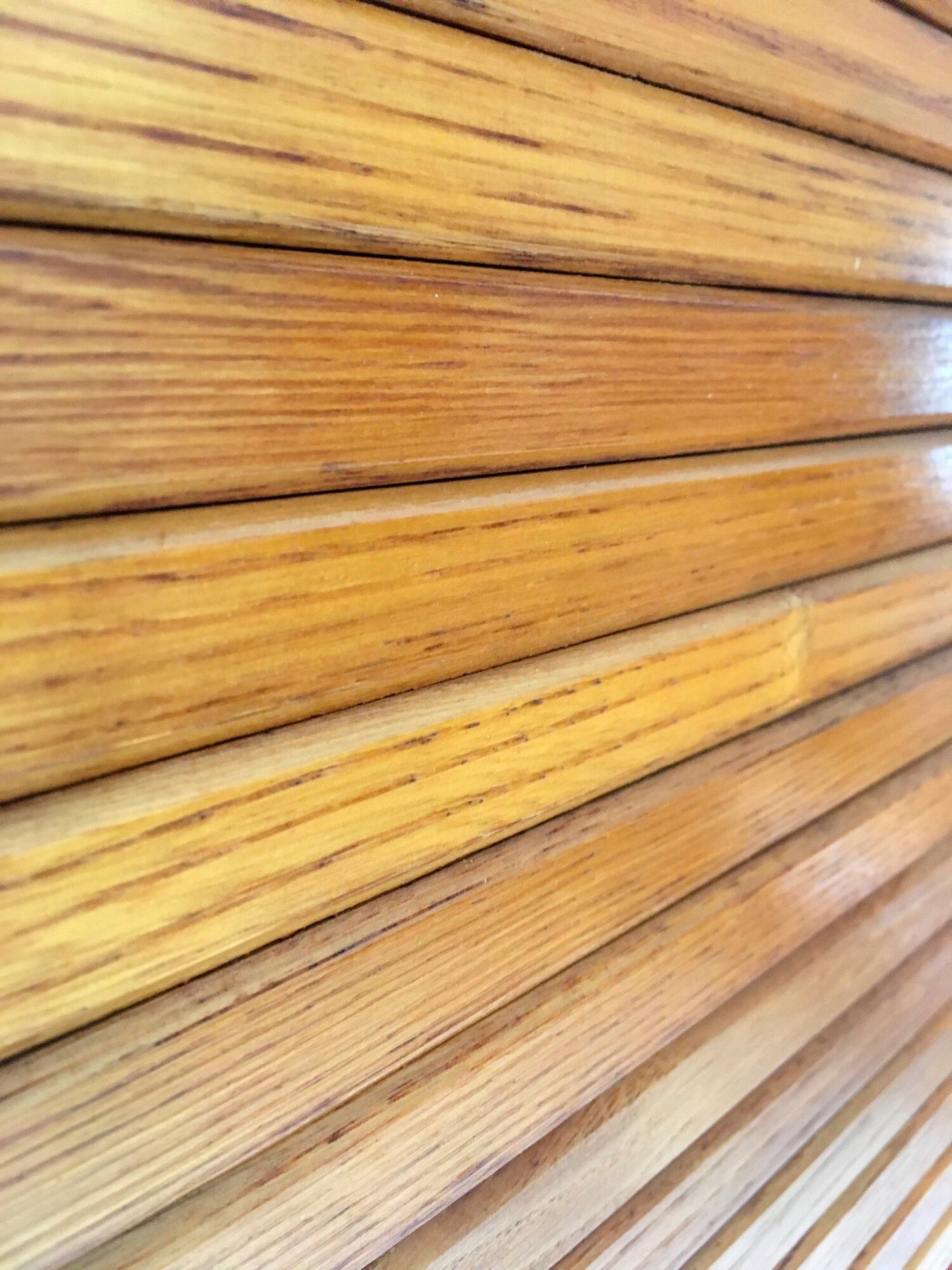 Workbook to curtain vintage 50s Honey Oak