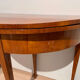 Biedermeier demi-lune fold-out table, cherry veneer, south germany, circa 1820