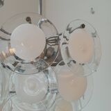 Vistosi Murano 2 suspensions en verre 1960'