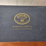 6verres anciens bohemia en cristal