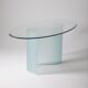 Table ovale en verre