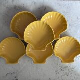 Set of 6 shell-shaped ramekins