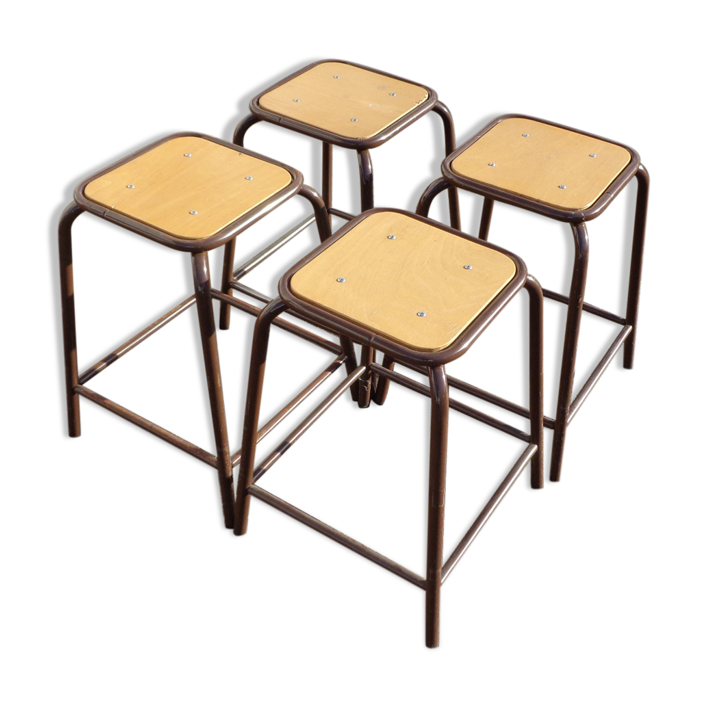 4 high industrial stools