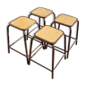 4 high industrial stools