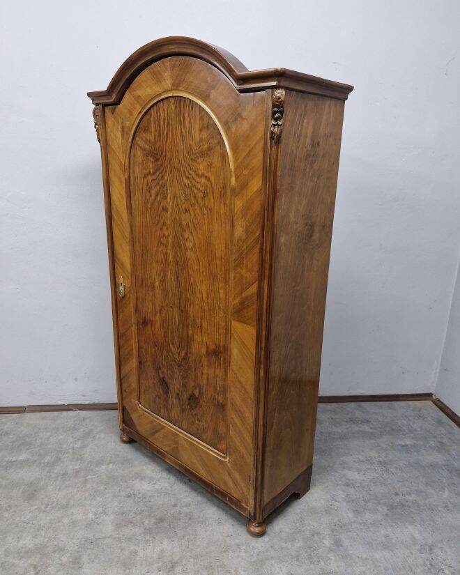 Unique walnut wardrobe by Ludwikowska