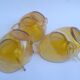 6 amber Vereco coffee cups