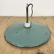Industrial petrol enamel pendant light, 1970s