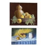 Set of 2 antique paintings