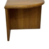 Vintage Side Table In Oak Minimalist 80's Design