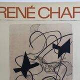 Original exhibition poster Georges Braque, René Char, fondation Maeght, 1971