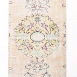 3x10 Light Green & Cream Antique Vintage Runner Rug, 80x296Cm
