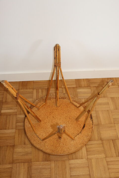 Round rattan coffee table 510mm