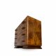 Walnut burl commode, Italian Art Deco, 1940s.