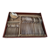 37-piece cutlery set in silver-plated metal in its original box