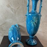 Paire de vase en porcelaine Bleue
