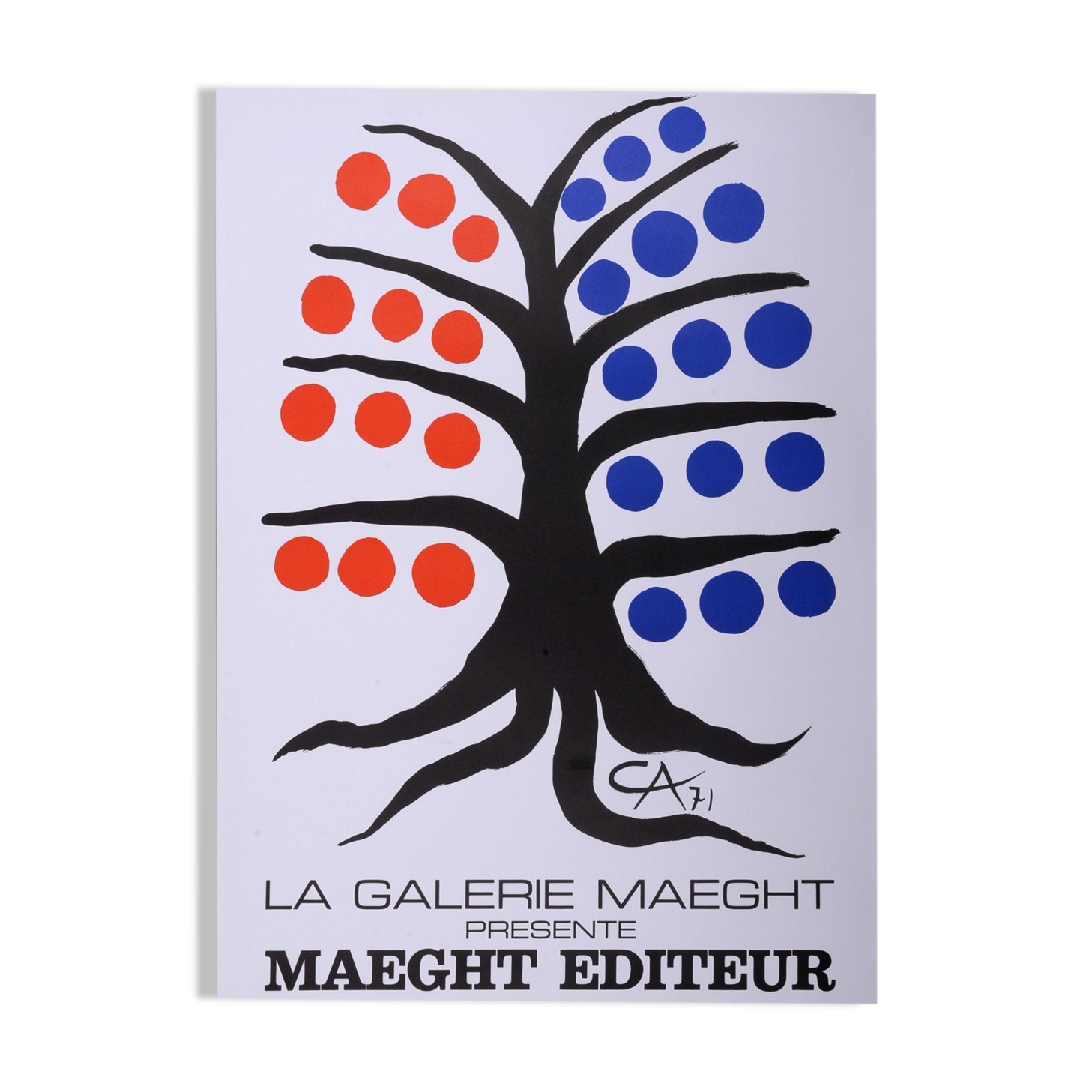 Lithographic poster of Calder "Maeght Publisher", 1971