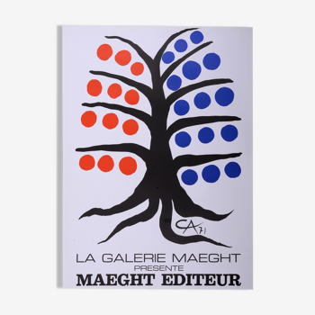 Affiche lithographique de Calder "Maeght Editeur", 1971