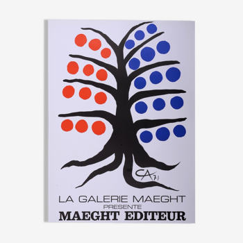 Lithographic poster of Calder "Maeght Publisher", 1971