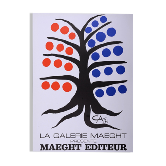 Affiche lithographique de Calder "Maeght Editeur", 1971