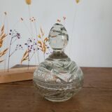 Chiseled crystal candy box