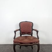 Pair of Louis XV period oak armchairs