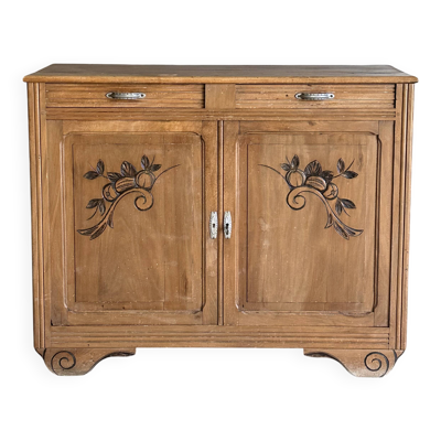 Buffet Art déco années 30 en bois blond