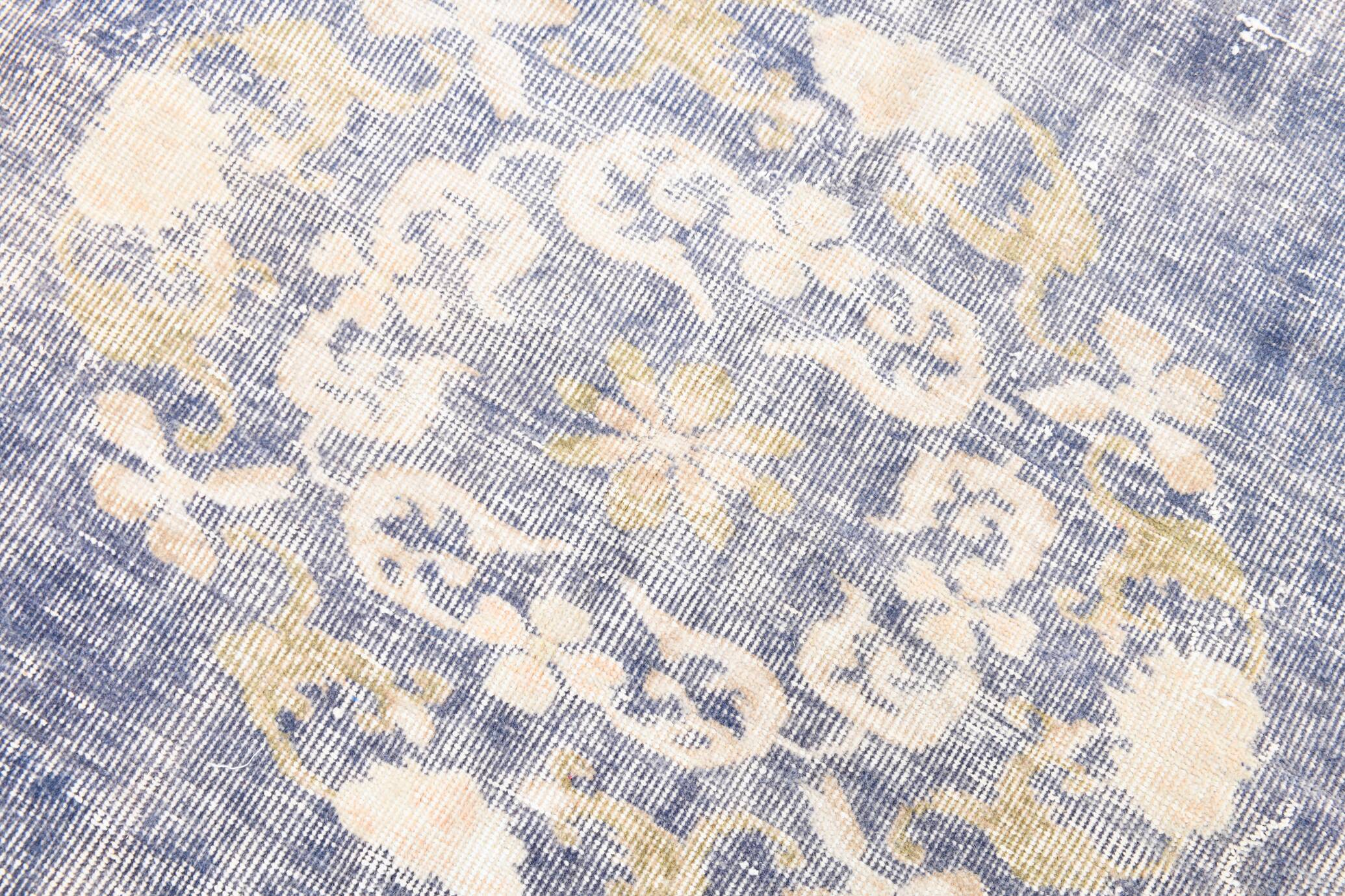 6x8 Faded Blue Oriental Vintage Rug, 194x258Cm