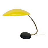 Lampe de table en métal jaune moderne originale par Cosack Leuchten, Allemagne, années 1960.