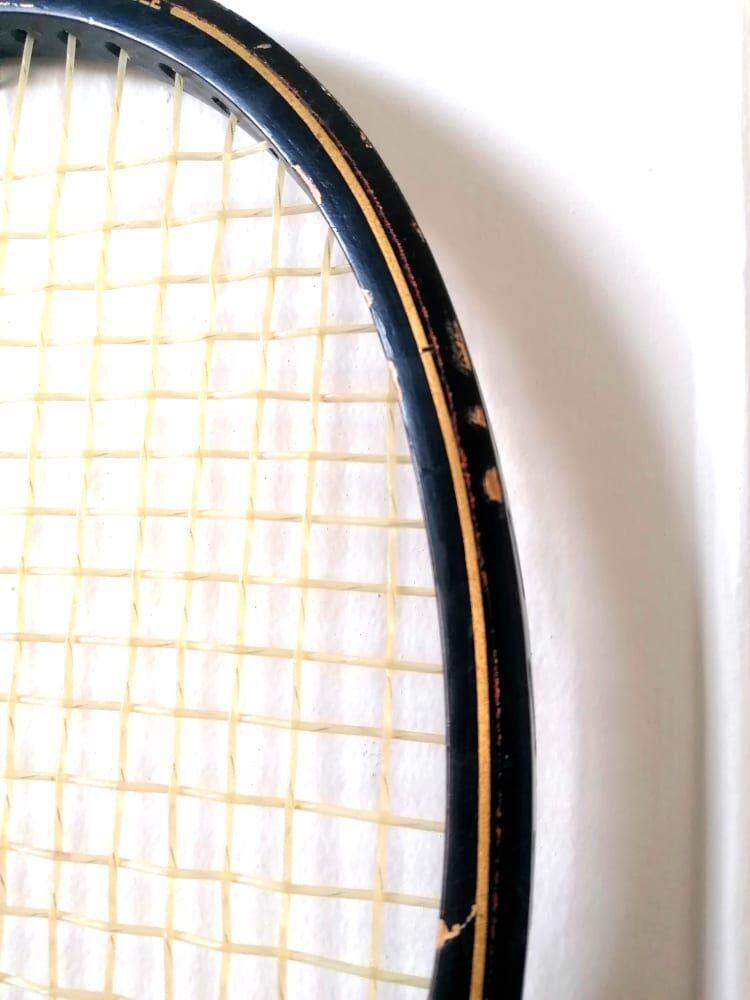 Slazenger, black panther tennis racket circa 1970