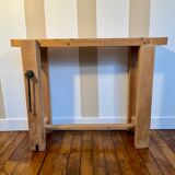 Établi en bois massif restauré