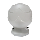Porcelain ball lamp and art deco style glass