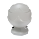 Porcelain ball lamp and art deco style glass