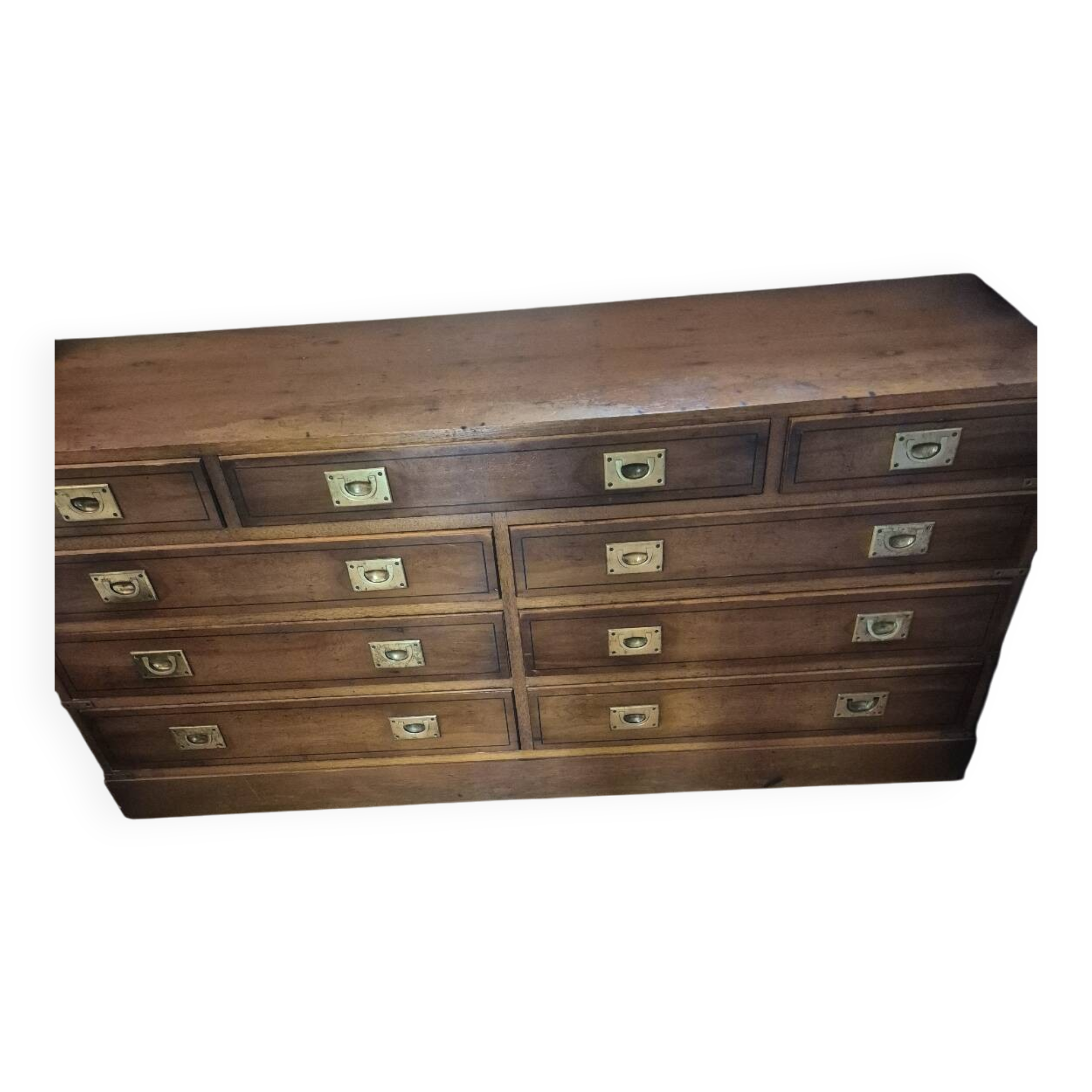 English marine chest of drawers