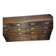 English marine chest of drawers
