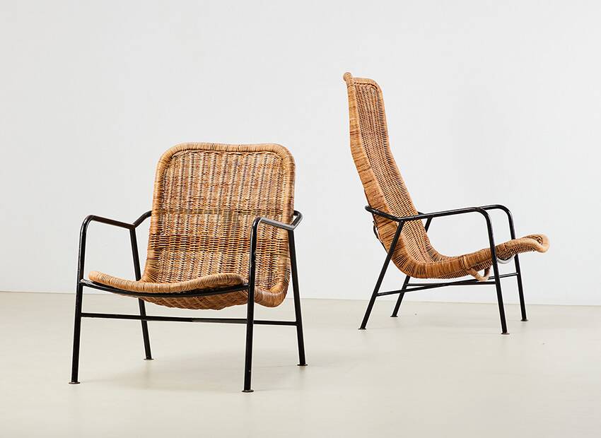 Dirk van Sliedregt Pair of Lounge Chairs for Gebr. Jonkers 1952