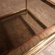 Vintage 80's brass coffee table, glass tops